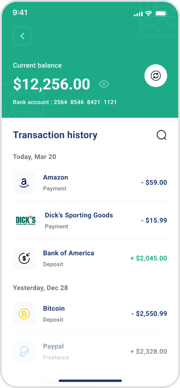 Transaction History